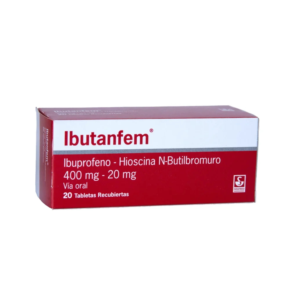 IBUTANFEM 400 mg - 20 mg TABLETAS RECUBIERTAS